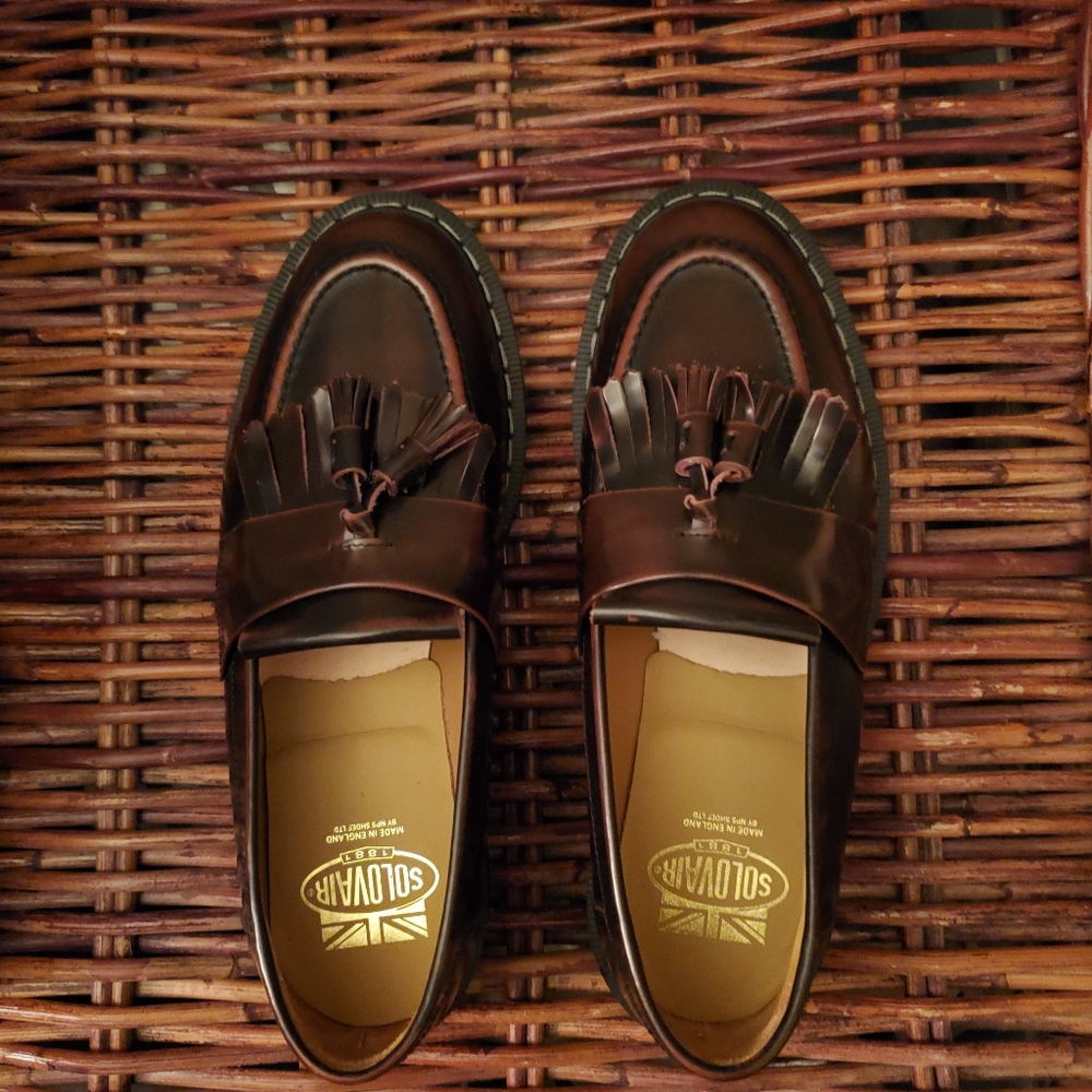 Brand new. Without box Solovair loafers size 8. Burgundy. Runs large.
